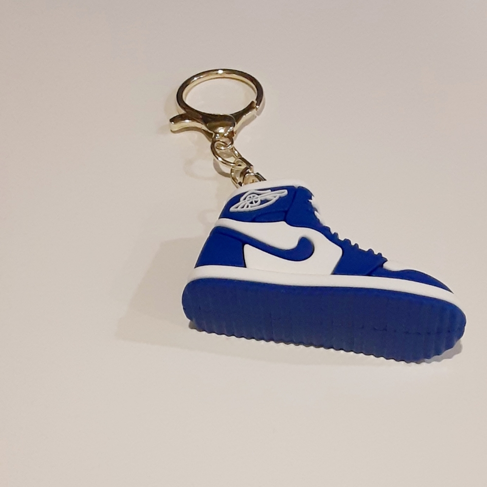 3D NBA Blue Nike Air Jordan Sneakers Keychain